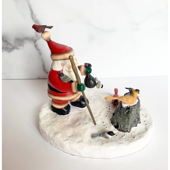 Loon Lake Decoy Co Santa Feeding Birds Sculpture Figurine Sam Nottleman Ltd - Picture 7 of 14